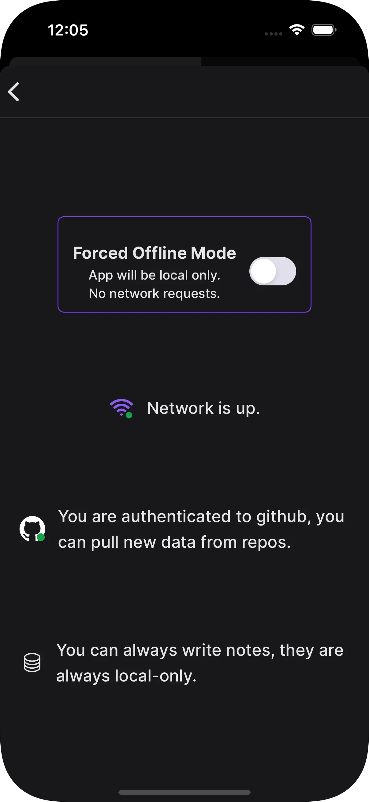 Offline Switch