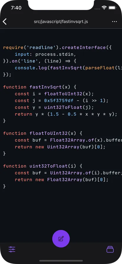 phone displaying the language