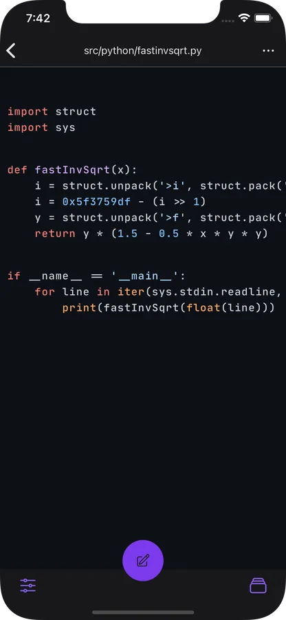 phone displaying the language